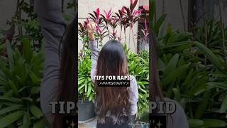 TIPS FOR RAPID HAIRGROWTH ✨ follow on instagram for more #hairgoals #longhair #hairgrowthtips