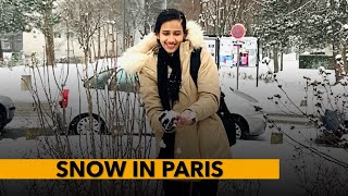 SNOW IN PARIS ❄️☃️ || Unimaginably beautiful 🤩 😍|| Don’t miss out 🎉