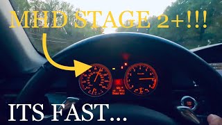 MHD STAGE 2+ TUNE IS SO FAST MY HEAD MOUNT ALMOST FLEW OFF! E85 PULLS, (POV)(E92)