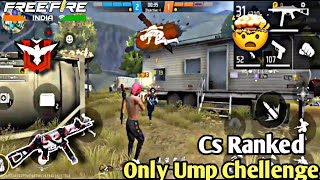 Cs Ranked Only Ump Chellenge 🤯 Headshots Gameplay Garena free fire -