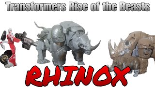 Transformers rise of the Beasts Rhinox Brouhaha (also Arcee and gun too why not)