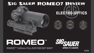 Sig Romeo7 Review - Full size bombproof red dot from Sig!