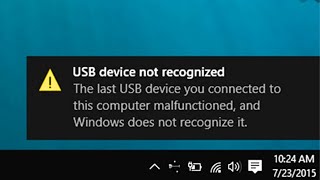 How To Fix USB Device Not Recognized on Windows 11 / 10 Problem