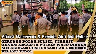 Aliansi Mahasiswa & Pemuda Anti Judi Online, Geruduk Polda Sulsel