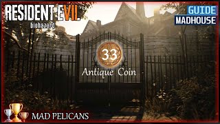 Resident Evil 7: Biohazard - Madhouse All Antique Coin Locations [Mad Pelicans Achievement/Trophy]