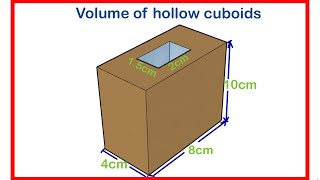 Volume of a hollow cuboid