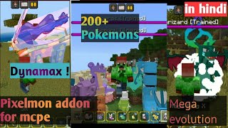 Pixelmon mod for MCPE with dynamax, mega evolution, and 200+ Pokemons || Prasad Gaming