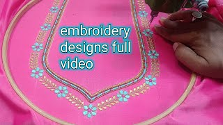 embroidery designs full video | machine embroidery | best design simple