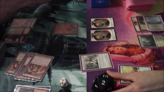 MTG Modern Gameplay, Burn Vs B/W Tokens (Game 3)