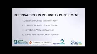 Best Practices in Volunteer Recruitment Panel