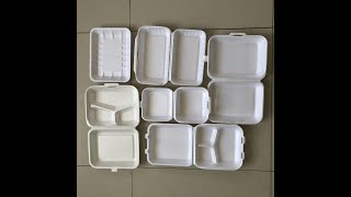 PS foam lunch container production line food box making machine,contact Amy whatsapp:+8613573511028