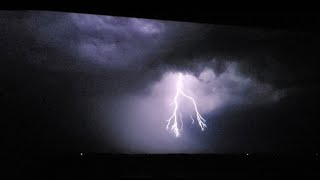 Lightning Storm at Night on the Plains Illuminates the Skies