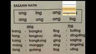 Filipino basic reading tutorial (katining+NG) AEIOU Unang pagbasa part 6