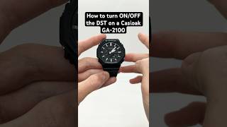 How to turn ON/OFF the DST on the Casio G-Shock GA-2100 (Casioak) #casioak #casiogshock #gshock