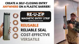 CREATE A SELF-CLOSING ENTRY ANYWHERE ON A PLASTIC BARRIER IN SECONDS!