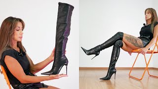 Unveiling Catherina's Unbelievable High Heel Secret: OTK Boot Game Changer