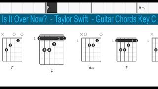 Is It Over Now  - Taylor Swift  - Guitar Chords Key C