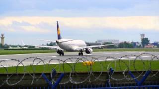 Embraer ERJ 195LR, Lufthansa CityLine (D-AEBR), Warsaw Chopin Airport takeoff