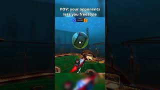 POV: your opponents lets you freestyle  #rocketleague #rocketleagueclips