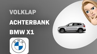 "Hoe vouw je de achterbank van een BMW X1 (2024) naar beneden?"