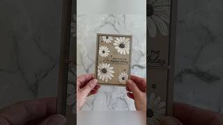 Try this easy and beautiful card idea, using the Cheerful Daisies stamp set. It’s a stunner.