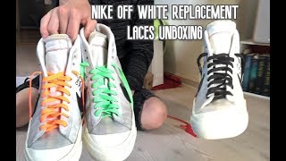 UNBOXING THE NIKE X OFF WHITE REPLACEMENT LACES