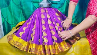 Quick and Easy Varamahalakshmi Saree Draping🪷How to drape saree for varamahalakshmi #trending