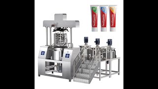 真空牙膏制膏机 Vacuum toothpaste paste making machine