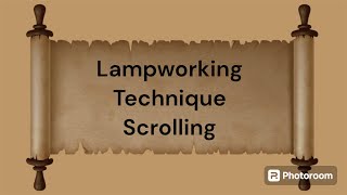 Lampworking/ flamework// scrolling #lampworkbeads #lampworking #lampwork