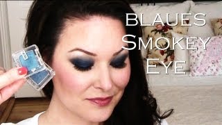 Blaues Smokey Eye mit nur zwei Lidschatten - Tutorial