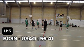 Le Basket-ball club de Saint-Nicolas s’impose contre l’USAO chez les U15 Pas-de-Calais