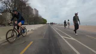 2023, Apr 15, Solo Cycling on Chicago Lakefront Trail