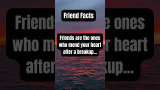 Friends are the ones who mend your heart after a breakup...