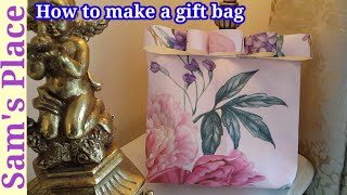 How to make a gift bag | Last minute gift bags