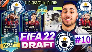 WORLD RECORD DRAFT CHALLENGE AVEC LES TOTS !! 🤩 #10 [FIFA 22]