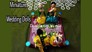 Miniature Wedding dolls Virunthu