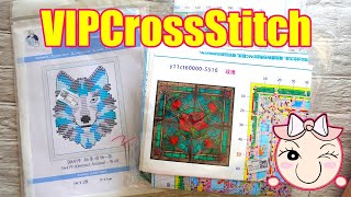 FLOSSTUBE #33 | VIPCROSSSTITCH Unbagging / First Impressions | 3 Cross Stitch Kits