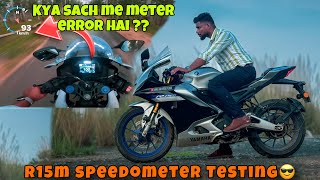 Kya sach me R15m ka meter error hai?? R15m speedo meter testing with Gopro gps