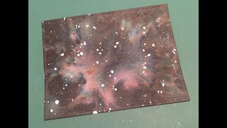 HOW-TO - Brusho Galaxy Background