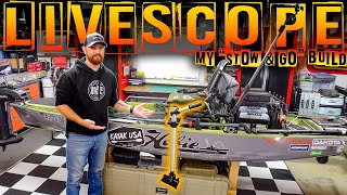 BEST Kayak Livescope Setup..! My DIY "Stow & Go" Build | NEW LVS34 Transducer