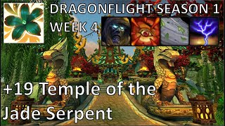 +19 Temple of the Jade Serpent (Tyrannical) | Preservation Evoker PoV M+ | Dragonflight Mythic Plus