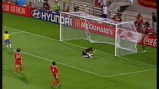 Mondiali 2002 Brasile-Cina rigore Ronaldinho- World Cup 2002 Brazil-China Ronaldinho penalty