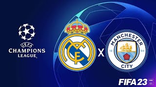 QUEM  VENCE? - REAL MADRID X MAN CITY /FIFA 23 SIMULAÇÃO