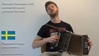 Restored Weltmeister in A/D - Psalmodikonvalsen (swedish waltz) | by Accordion Doctor