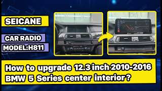 Install 12.3 inch HD touchscreen | How to upgrade BMW 5 series F10 F11 with Carplay 2010 - 2016 ?