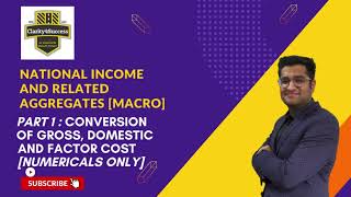 National Income Class 12 | Part 1 - Convert from Gross to Net, Domestic to National and FC to MP