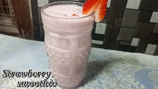 Strawberry smoothie 🍓 recipe by kitchen with Sifat