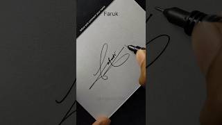 faruk name signature style #signature #signoartist