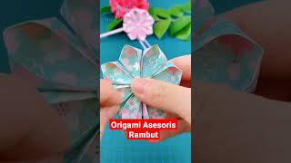 Cara Membuat Origami Aksesoris Rambut #shorts #short #origami #shortvideo