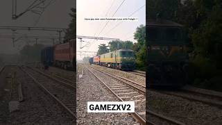 Passanger Locomotive With Freight 🤫🤨 Kanpur (CNB ) - WAG - 9HC ... #shortsfeed #shortsvideo #train